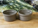 Emile Henry Set Of Mocha Ramekins Ribbed 10.02 France. Fixed Price $15.30.