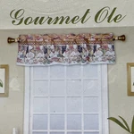 Gourmet Ole Kitchen Valance Multicolor Italian Chef Pasta Pizza 60" W X 15". Fixed Price $11.99.