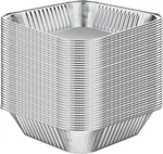 50 Pcs Disposable Aluminum Tin Foil Baking Pans Bakeware Square 8'' X 2''. Fixed Price $30.99.