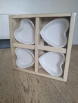 Chantal Ceramic Heart Set Of Flan Baking Dish Oz White 93-HB08/4 Nib *read. Fixed Price $15.44.