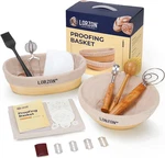 Clearance Final Stock - Banneton Bread Proofing Basket Gift Set 2 (10" Round. Fixed Price $24.48.