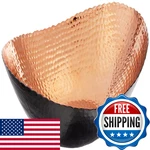 Elegance Oval Bowl 14.75 X 11 Black/copper. Fixed Price $93.43.