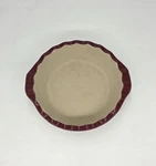Pampered Chef Pie Pan Baker Cranberry 9 Inch Deep Dish Stoneware Round Usa. Fixed Price $42.95.