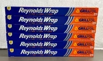 Lot Of 6 Reynolds Wrap Grill Foil Heavy Duty Non-stick Aluminum 37.5 Sq Ft. Fixed Price $72.95.