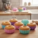Versatile 24 Silicone Baking Molds - Fun Shapes For Donuts, Muffins & More. Fixed Price $27.98.