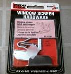 Prime-line PL-8101 6A5 Window Screen Latch & Hangers, Free Ship. Fixed Price $10.00.