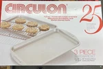 New Circulon 3 Piece Bakeware Set (2) 10 X15 Cookie Pans (1) 9 X14 Cooling Rac. Fixed Price $26.99.