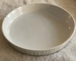 Corningware F-3-B French White 10" Round Baking Dish 24CM Quiche Tart Pan. Fixed Price $12.99.