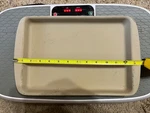 Pampered Chef Family Heritage # 1449 Medium Stoneware Bar Pan - 14X9. Fixed Price $35.00.