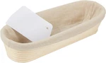 Natural Rattan Bread Proofing Basket 13 Inch With Linen Liner And Scraper. Fixed Price $34.29.