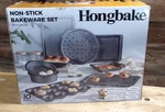 Hongbake Bakeware Baking Pans Set Nonstick 10 Pieces Master Collection Dark Gray. Fixed Price $54.99.