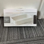 Tahari Home Ceramic Casserole Dish 10.5 X 5.3 2.17 White Stoneware. Fixed Price $16.00.