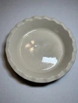 Emile Henry France 31-66 Pie Plate 10" Brown Modele Depose Scalloped Ruffle Edge. Fixed Price $24.95.