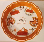 Mud Thanksgiving Dish The Pie's Limit Ceramic Pumpkin Fall Nwt. Fixed Price $29.00.