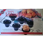Vtg Norpro 6 Popovers Linking Pan Nonstick Recipes Black #3974. Fixed Price $14.99.