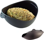 Silicone Bread Maker Bowl Microwave Steamer Vegetable Fish Folding Baker Coffee. Fixed Price $12.38.