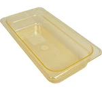 Carlisle 1331774 1/3 Size 1/2 In Amber Stor Plus High Heat Food Pan. Fixed Price $32.23.