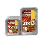 Aluminum Foil Pans 20 Pack, 9X13 10 21X13 Disposable Full Size.... Fixed Price $71.90.