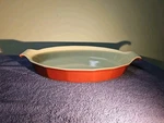 Large Emile Henry Williams-sonoma Oval Au Gratin Stoneware Baking Dish. 15". Fixed Price $34.50.