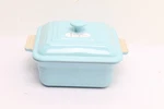 Le Creuset Stoneware Classic Square Baking Dish 23CM 3L With Lid Sky Blue. Fixed Price $90.00.