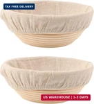 Doyolla Bread Proofing Baskets Set 2 8.5 Inch Round Dough Bowls And. Fixed Price $38.27.