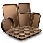 Nutrichef NCBK6TR7 6-PCS Nonstick Bakeware Set-highest-quality Baking Sheets. Fixed Price $57.49.