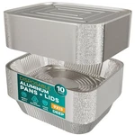 Aluminum Pans With Lids 9X13 10 Sets Foil Trays - H.... Fixed Price $30.46.