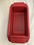 Rachael Ray Nonstick Meatloaf Pan 12X6 Red Removable Drain New Cooking. Fixed Price $24.99.