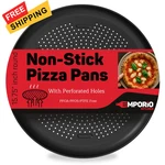 Emporio Kitchen Pizza Baking Pan 15.75-INCH Round Perforated Pack, Gray. Fixed Price $25.01.