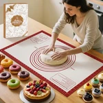 Silicone Baking Mat, Stick Pastry Sheet For Dough Rolling, Nonslip Fo.... Fixed Price $14.20.