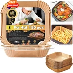 Air Fryer Liners Disposable 4QT, Chefman 7.1" Square 150PCS, Natural. Fixed Price $23.98.