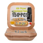 Goaus Air Fryer Paper Liners Disposable Large 7.9''SQUARE, Unbleached. Fixed Price $15.86.