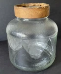 Vintage Hazel Atlas Spry Shortening 3LB Glass Jar W Cardboard Lid Mid-century 6". Fixed Price $24.99.