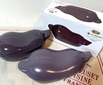 Creuset Mini Eggplant Cocotte Purple Stoneware. Fixed Price $157.99.