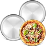 Deedro Stainless Steel Pizza Pan 13 Inch Round Tray Pack, Silver. Fixed Price $28.88.