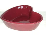 Chantal Heart Bowl Dish Burgundy Cup 93-HB15 Bake Freeze Serve Stoneware #2. Fixed Price $33.99.