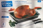 Gibson Everyday Nonstick Steel Roasting Pan & Rack Set With Carving New. Fixed Price $29.99.