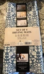 Creative Home, 4 Pack Multi-purpose Printed Kitchen Drying Mat Castle Blue. Fixed Price $34.97.