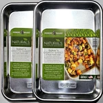 2 Pack Nordic Ware Baker's Eighth Sheet Natural Aluminum 10X6.93 Inch. Fixed Price $33.99.