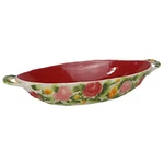 Temptations By Tara 7" X 15" Embossed Figural Florals Rose Bowl. Fixed Price $34.99.