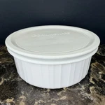 Corningware French White Round Casserole 500ML Lid Oven, Dishwasher Safe. Fixed Price $19.99.