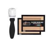Gorilla Grip Ice Cream Scoop And Silicone Baking Mat, Both Black. Fixed Price $29.21.