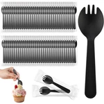 200 Pcs Mini Plastic Disposable Individually Wrapped Sporks.... Fixed Price $22.66.