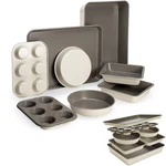 Goodful All-in-one Nonstick Bakeware Set, Stackable And Space 8-PIECE, Linen. Fixed Price $100.57.