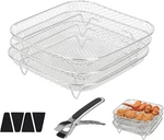Stackable 8-INCH Stainless Steel Air Fryer Rack Set For Cosori & Ninja. Fixed Price $30.99.