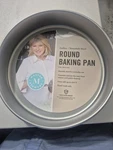Martha Stewart Gallen 8IN Round Steel Nonstick Baking Pan Gray Oven Safe. Fixed Price $24.98.