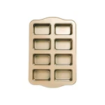 Kofebe Mini Loaf Pan, 8-CAVITY Non-stick Carbon Steel 14.7X9.4 Inch, Gold. Fixed Price $20.91.