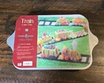 Nordic Ware Train Cake Pan 9 Cars 3D Mold 5 Cup 1.2L With Recipe Made Usa New. Fixed Price $13.29.