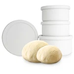 Pizza Dough Proofing Box 1300 Ml And 700 Silicone Stackable .... Fixed Price $49.35.