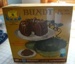 Nordicware Fluted Bundt Pan Orange Mold Original Box Aluminum 12C Tangerine 1970. Fixed Price $12.99.